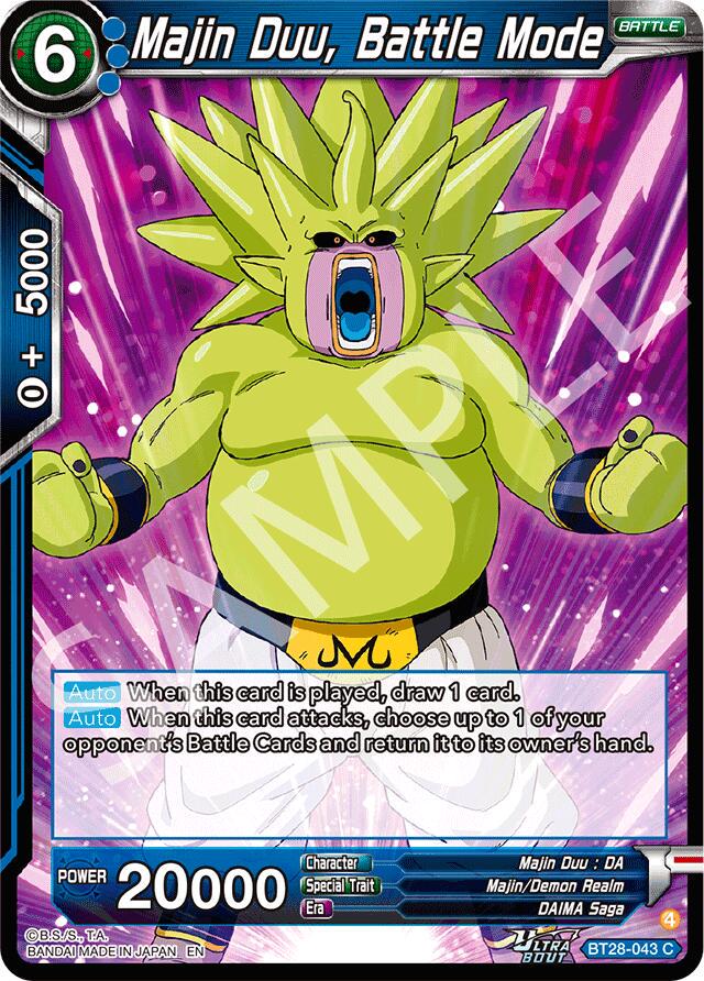 Majin Duu, Battle Mode BT28-043