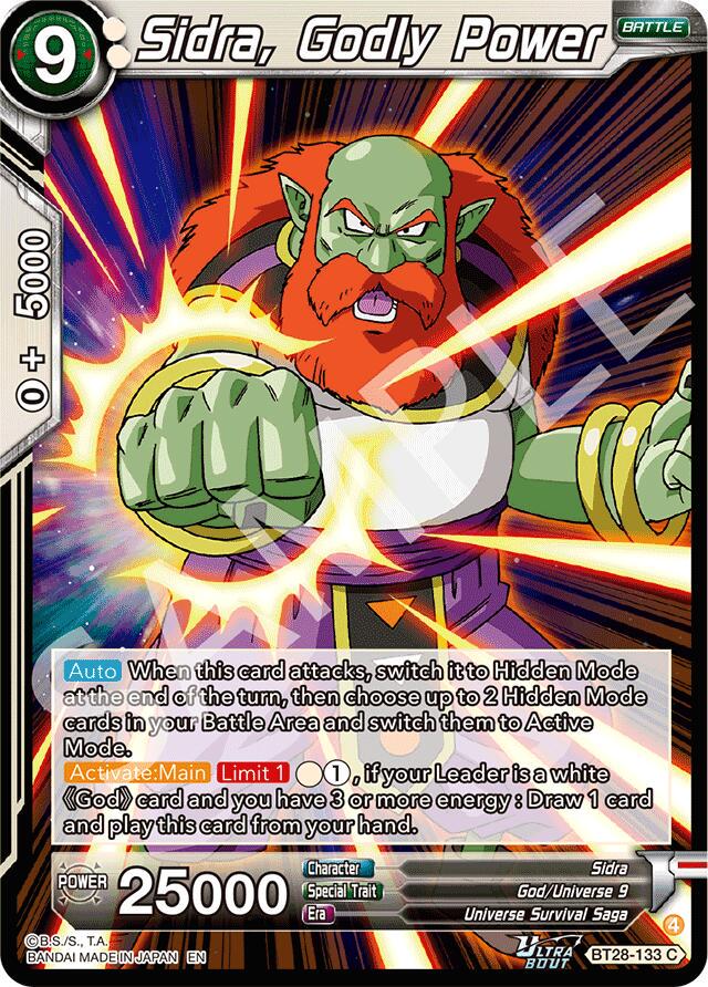 Sidra, Godly Power BT28-133