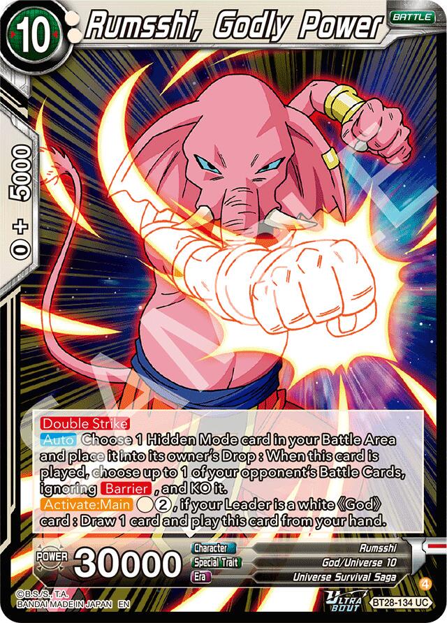 Rumsshi, Godly Power BT28-134