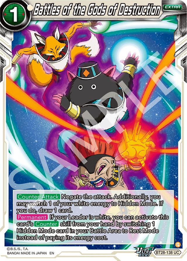 Battles of the Gods of Destruction BT28-138