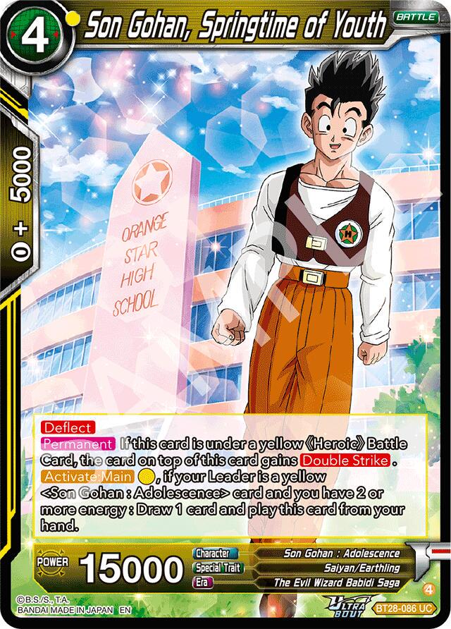 Son Gohan, Springtime of Youth BT28-086