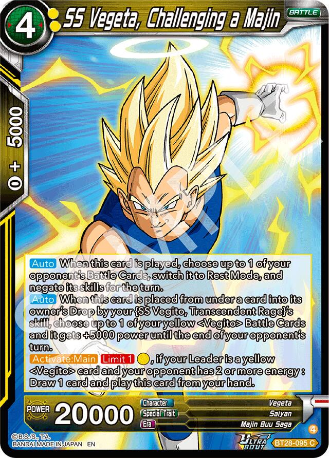 SS Vegeta, Challenging a Majin BT28-095