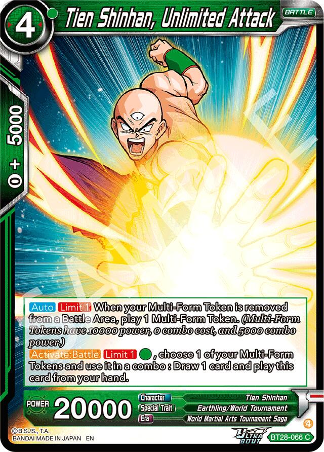 Tien Shinhan, Unlimited Attack BT28-066