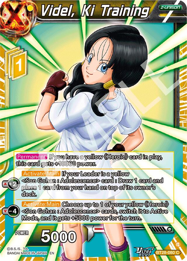 Videl, Ki Training BT28-080