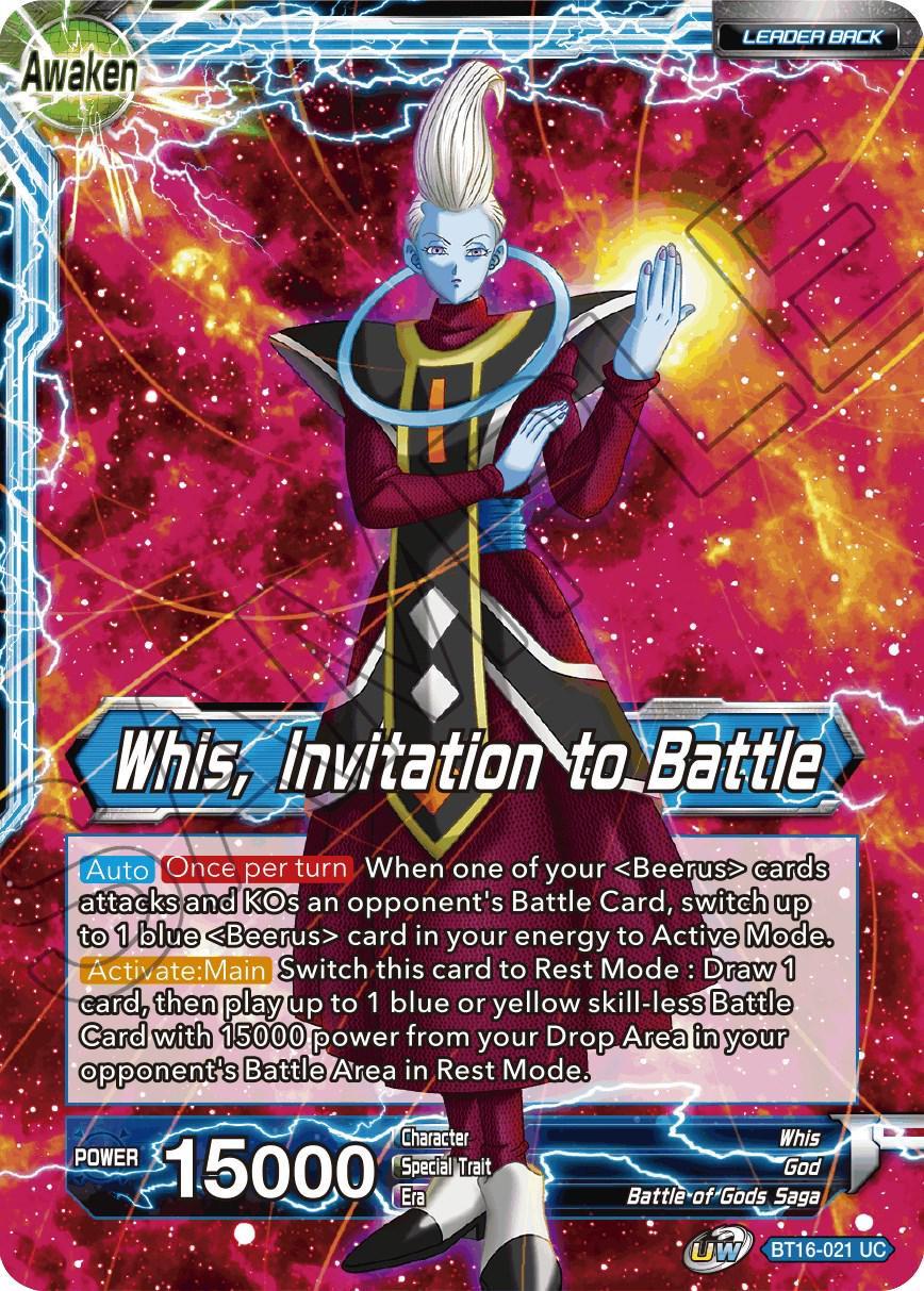 Whis // Whis, Invitation to Battle BT16-021