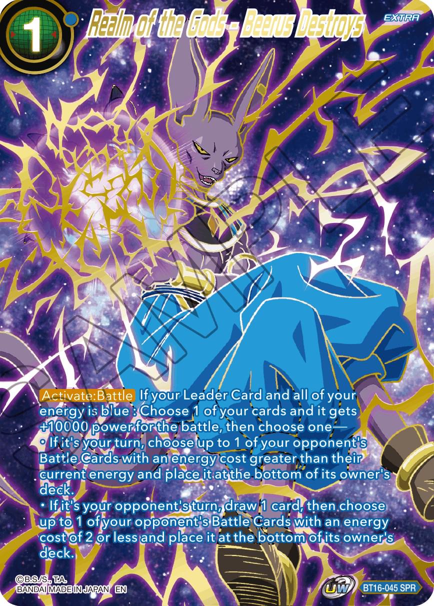 Realm of the Gods - Beerus Destroys [SPR] BT16-045
