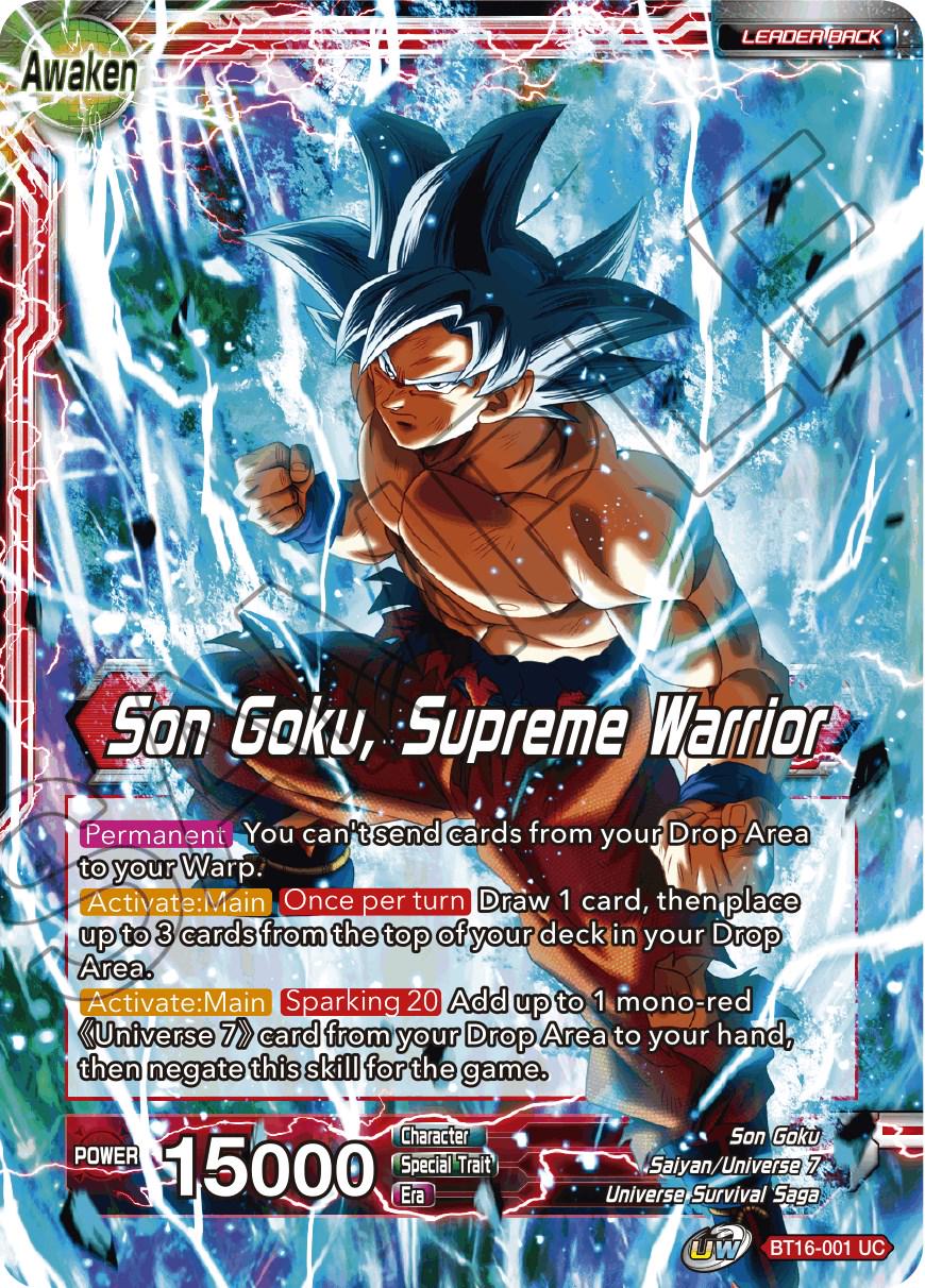 Son Goku // Son Goku, Supreme Warrior BT16-001