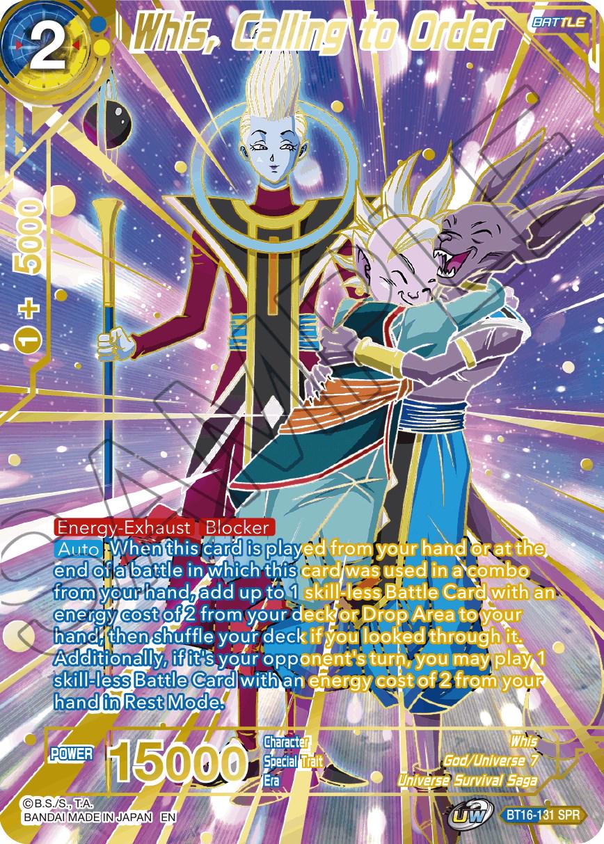 Whis, Calling to Order [SPR] BT16-131