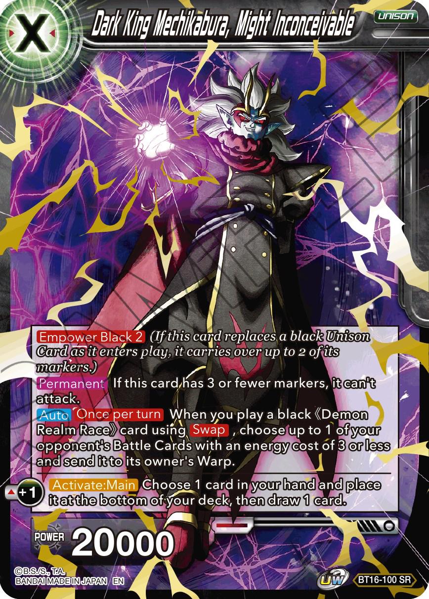Dark King Mechikabura, Might Inconceivable BT16-100