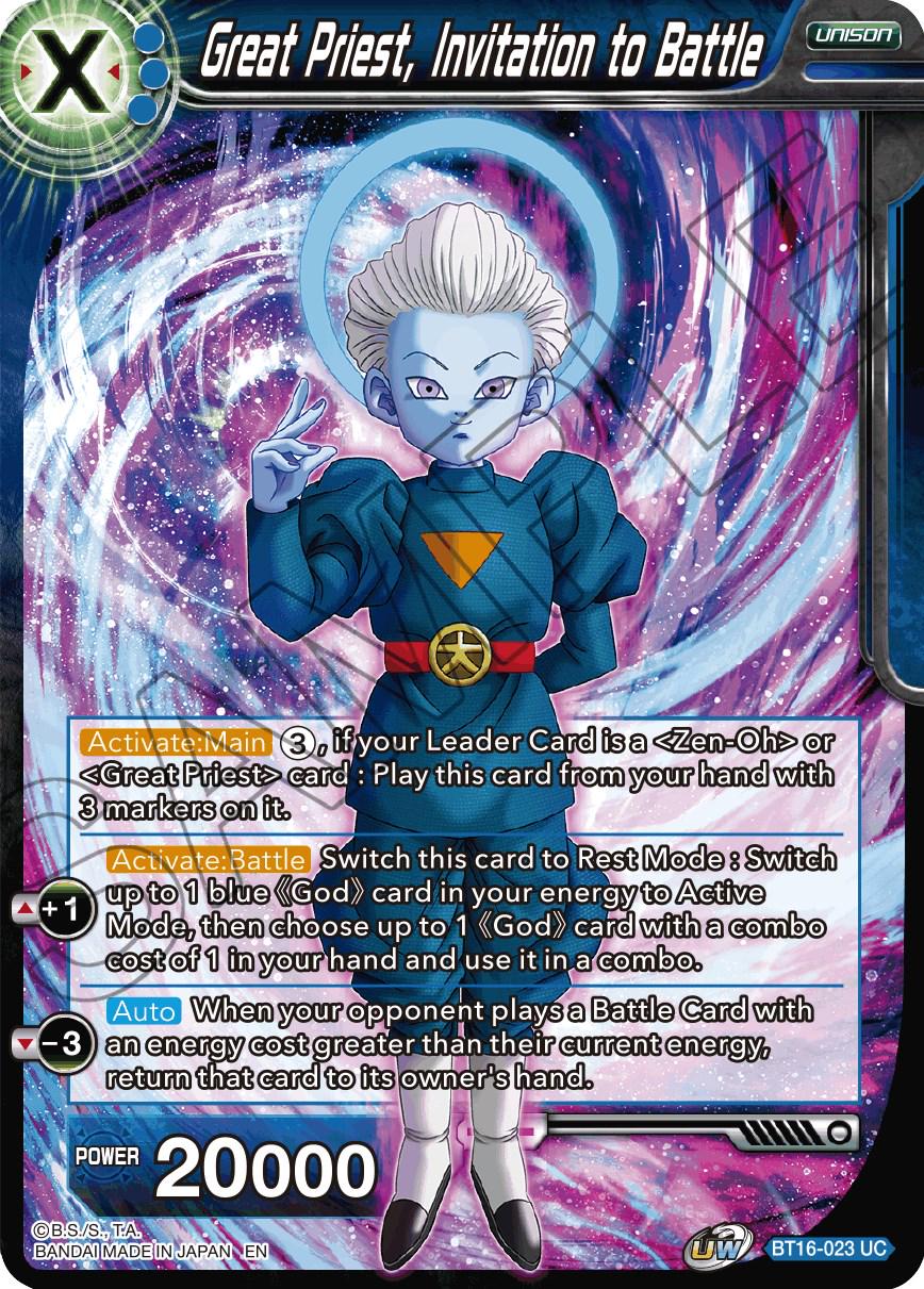 Great Priest, Invitation to Battle BT16-023