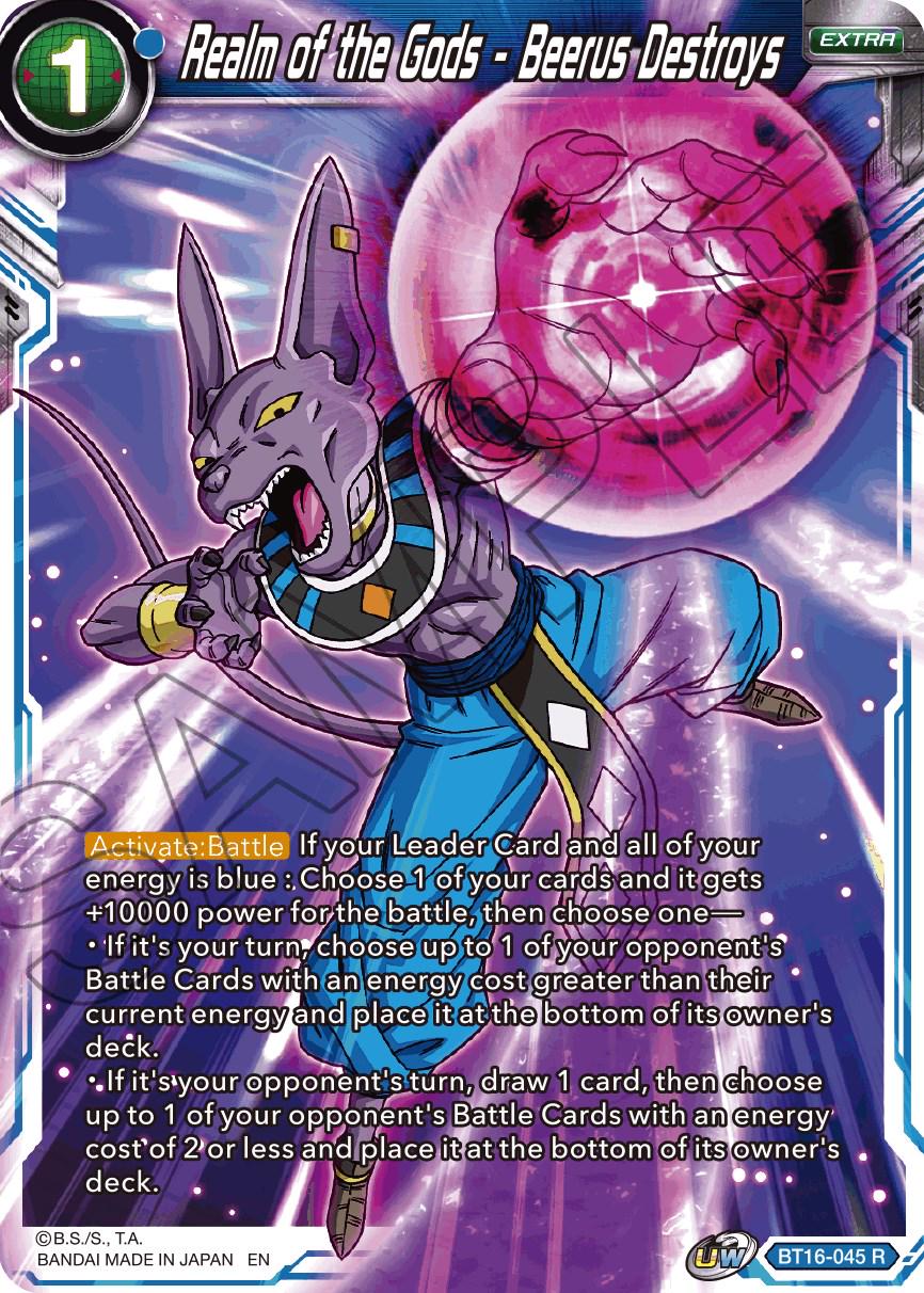 Realm of the Gods - Beerus Destroys BT16-045