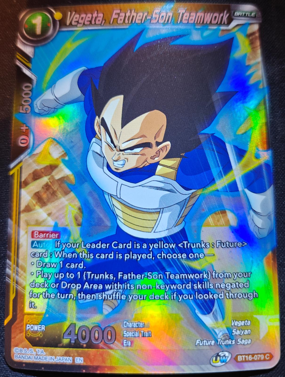 Vegeta, Father-Son Teamwork [Foil] BT16-079