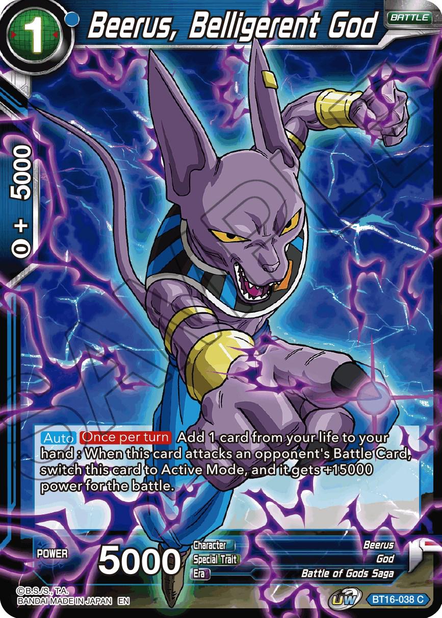Beerus, Belligerent God BT16-038