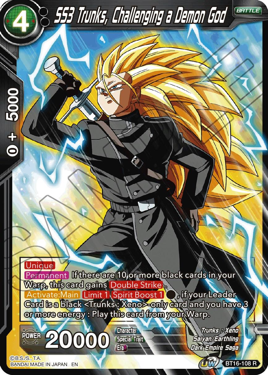 SS3 Trunks, Challenging a Demon God BT16-108