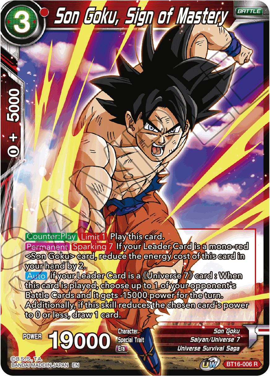 Son Goku, Sign of Mastery BT16-006