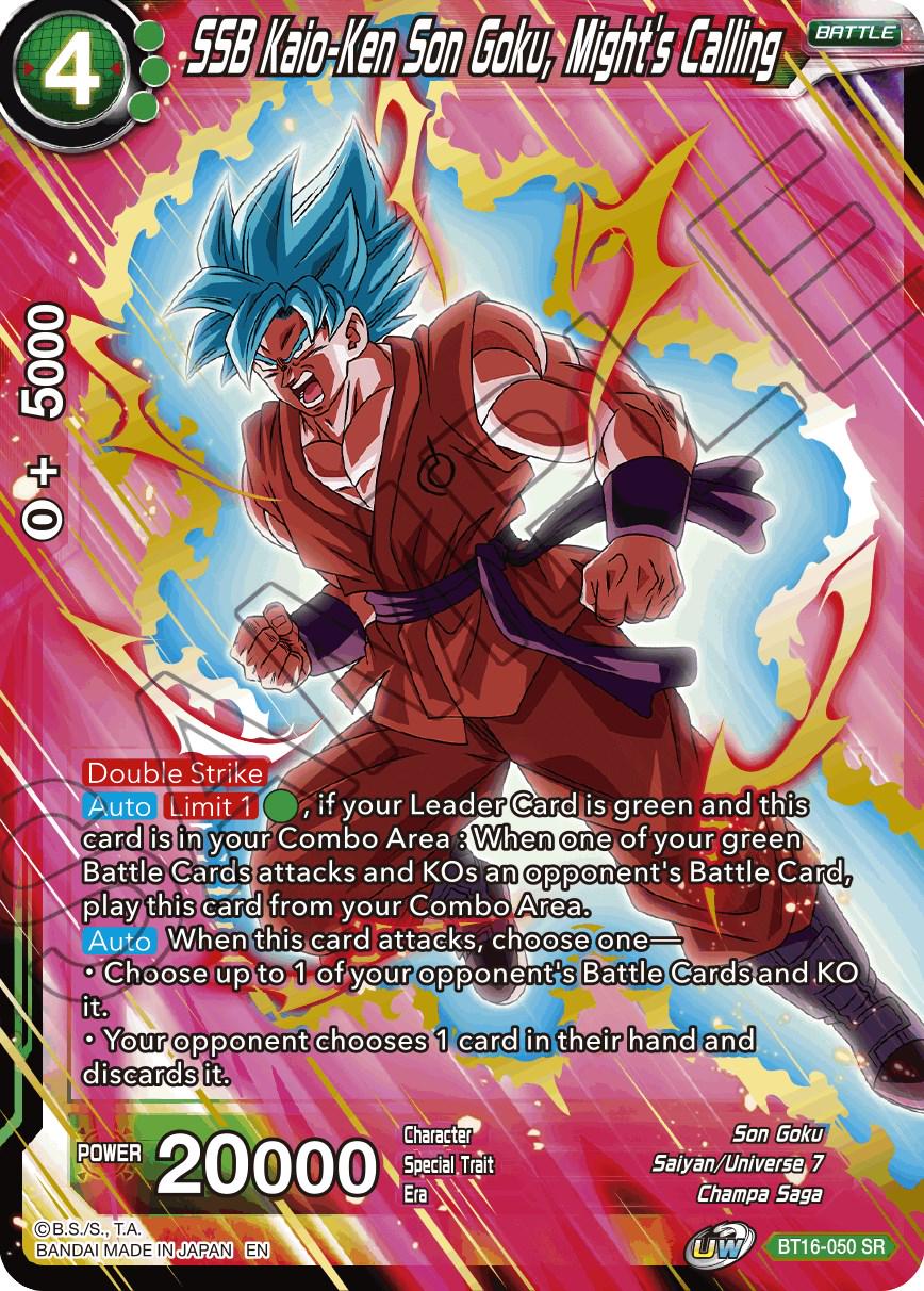 SSB Kaio-Ken Son Goku, Might's Calling BT16-050