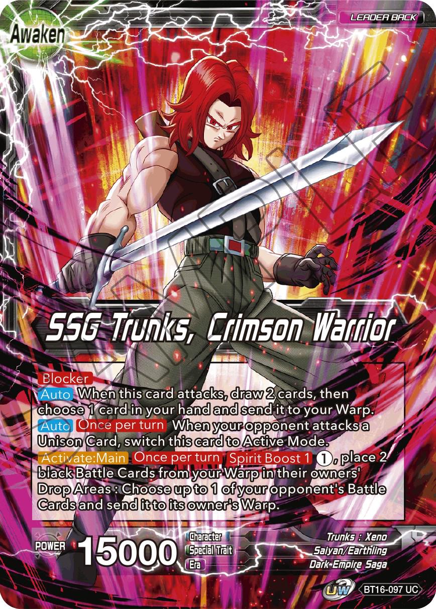 Trunks // SSG Trunks, Crimson Warrior BT16-097