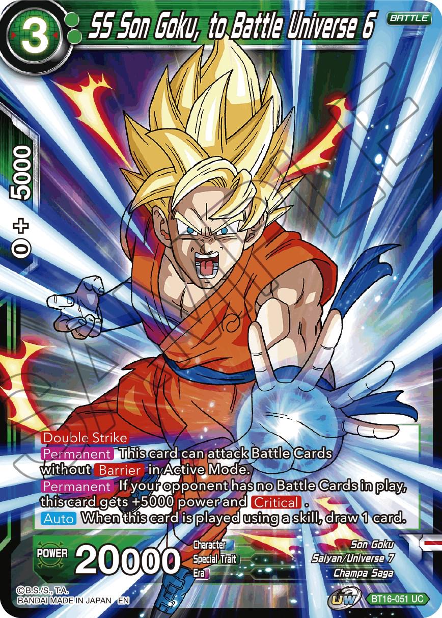 SS Son Goku, to Battle Universe 6 BT16-051