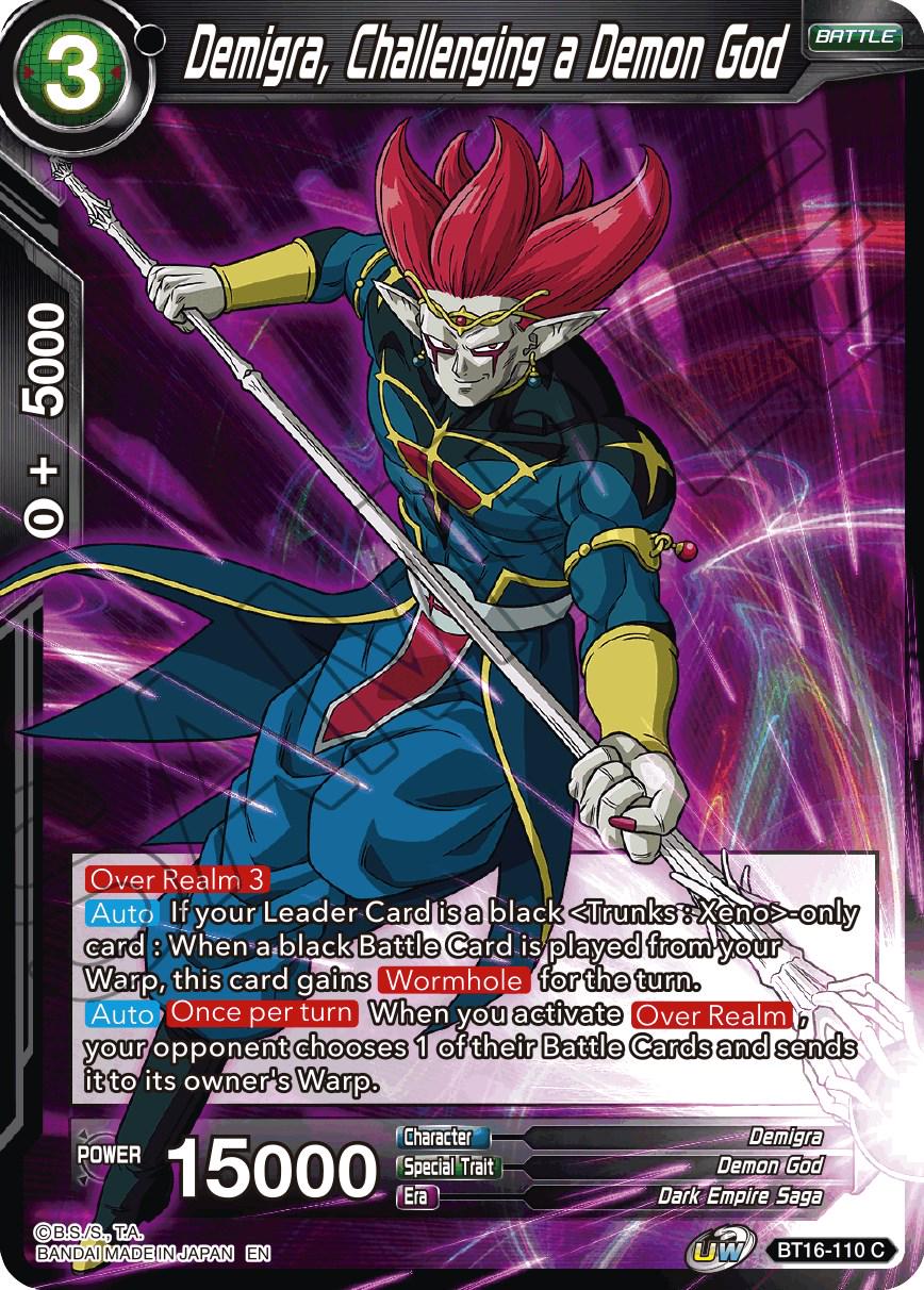 Demigra, Challenging a Demon God BT16-110