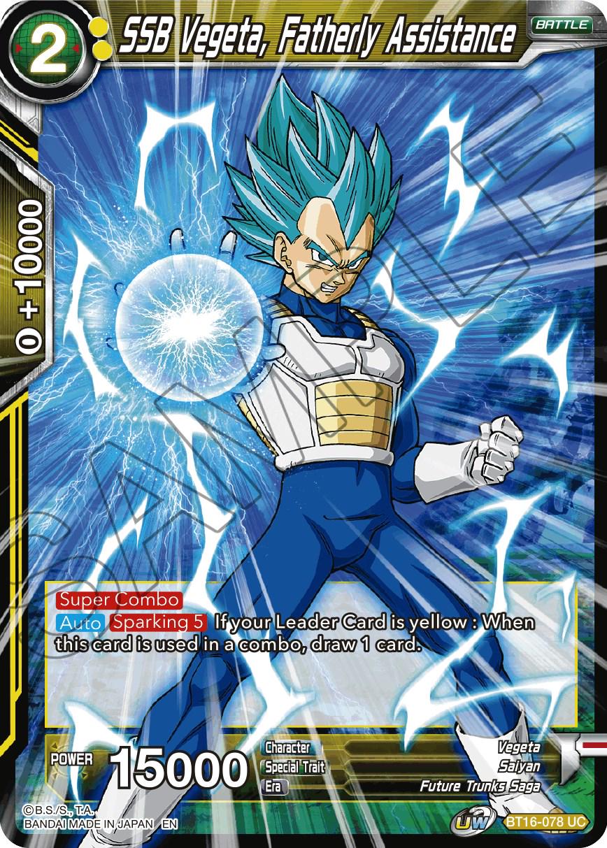 SSB Vegeta, Fatherly Assistance BT16-078