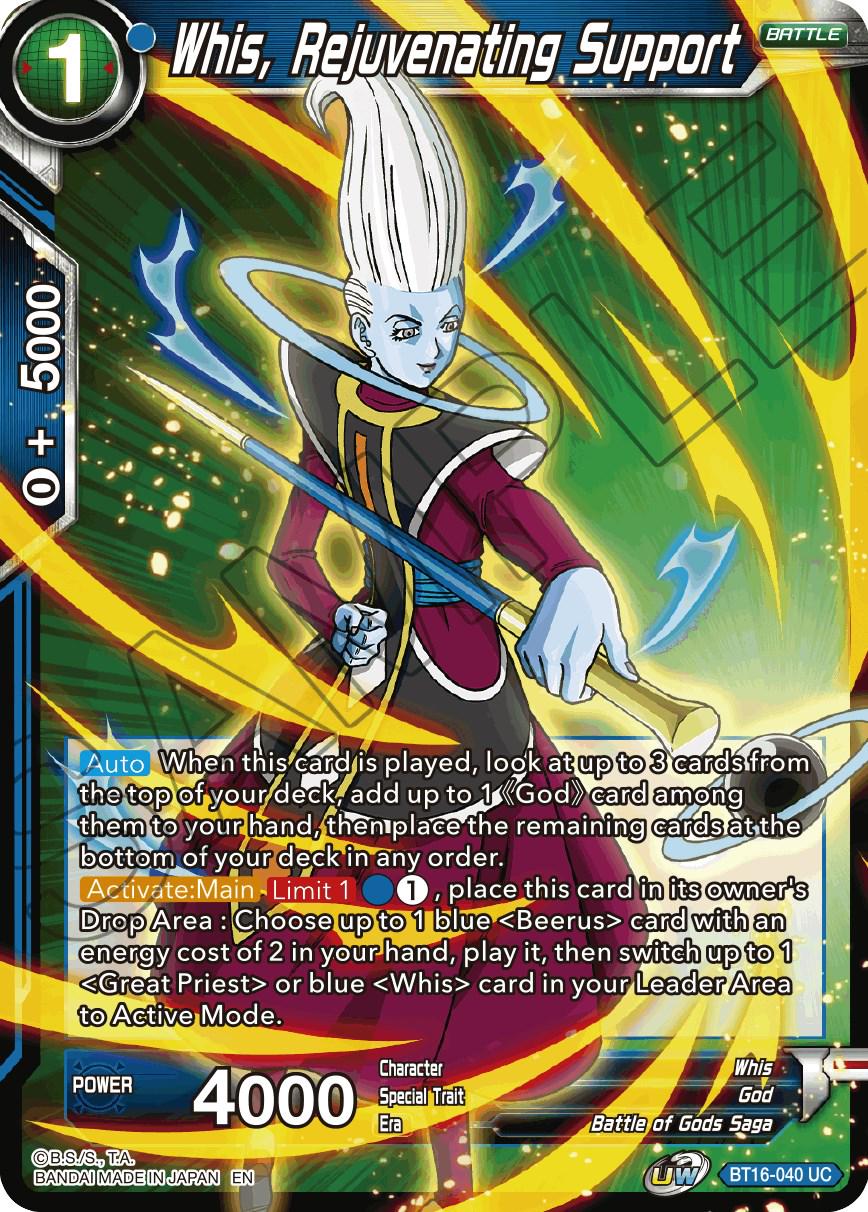 Whis, Rejuvenating Support BT16-040