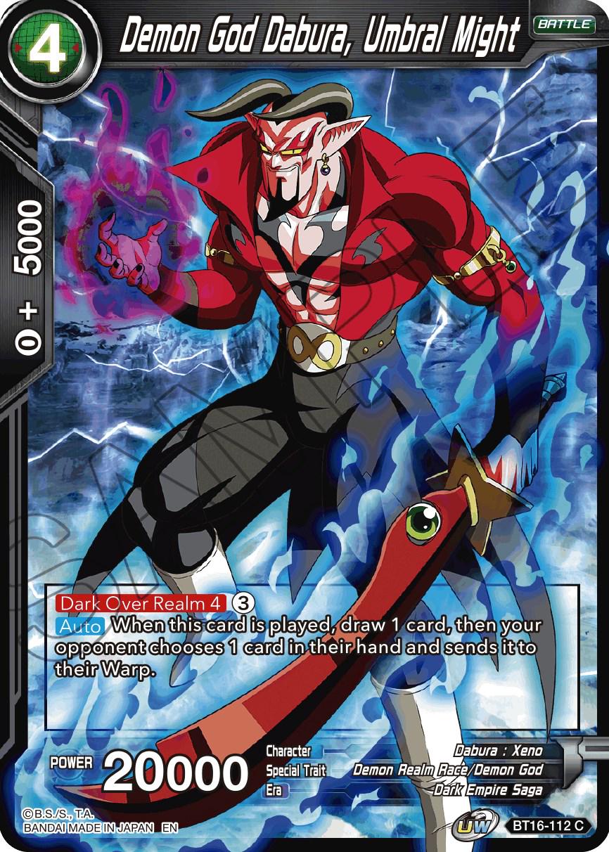 Demon God Dabura, Umbral Might BT16-112