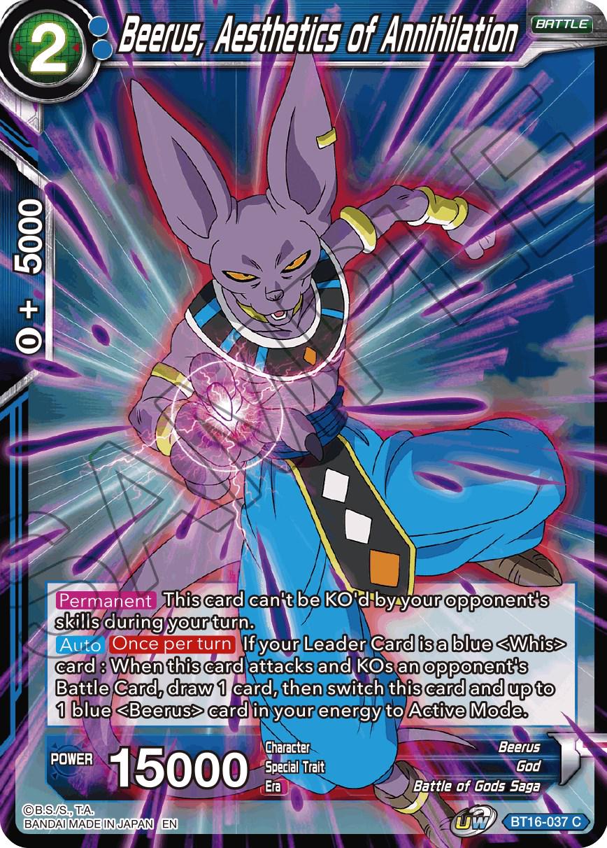 Beerus, Aesthetic of Annihilation BT16-037