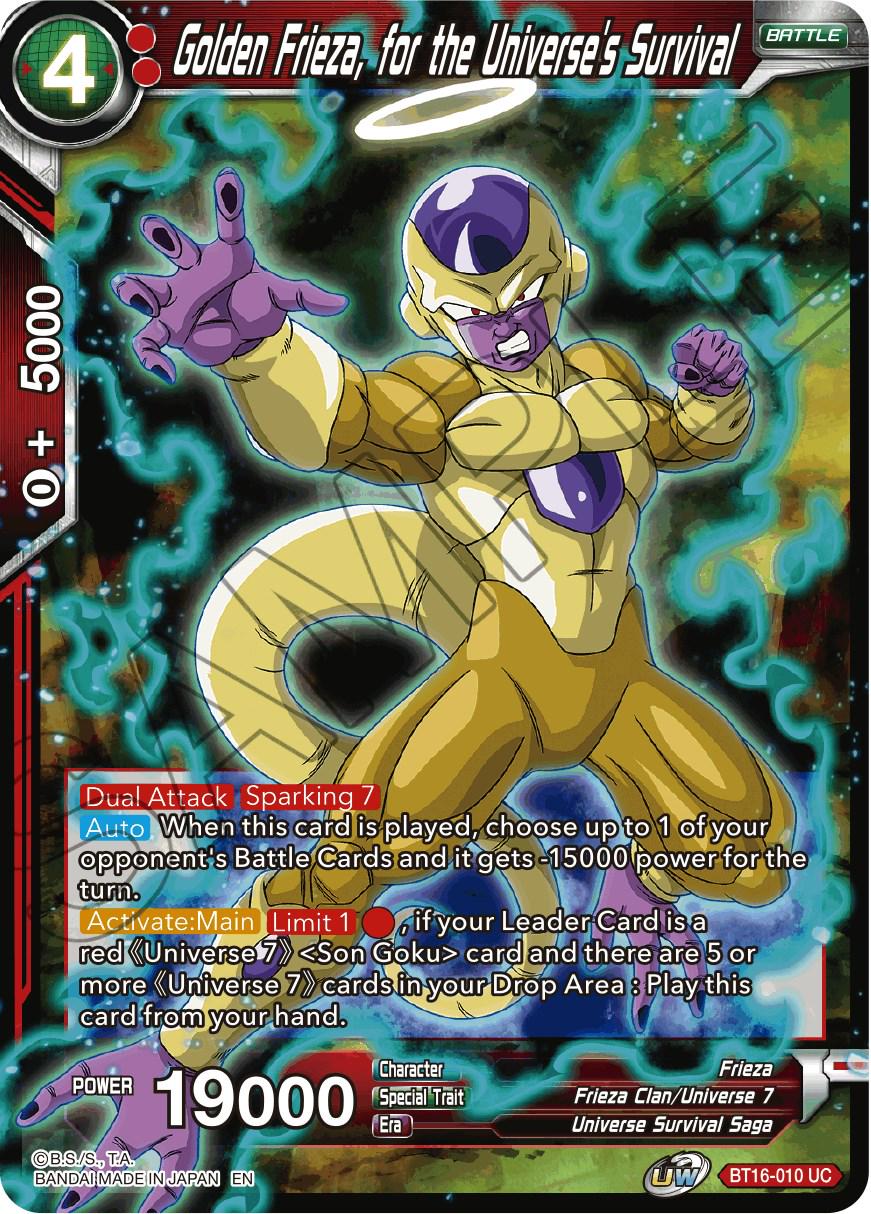Golden Frieza, for the Universe's Survival BT16-010