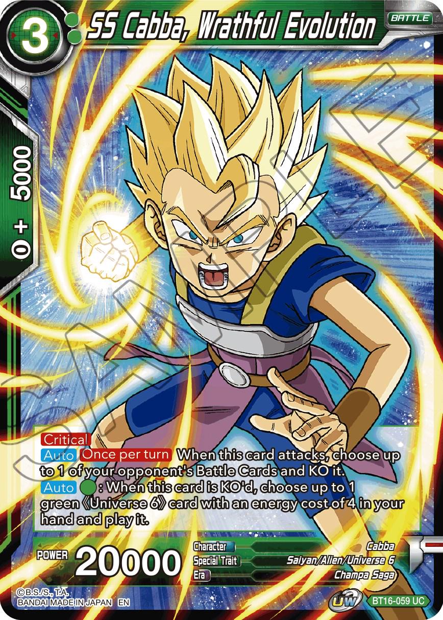 SS Cabba, Wrathful Evolution BT16-059