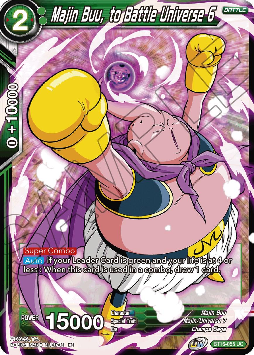 Majin Buu, to Battle Universe 6 BT16-055