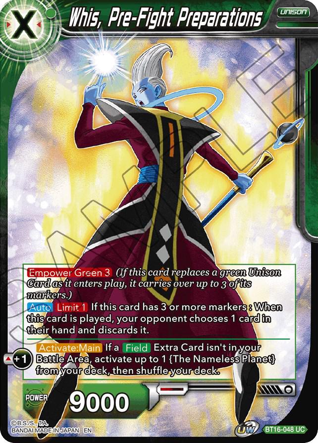 Whis, Pre-Fight Preparations BT16-048