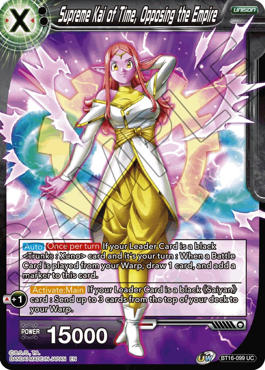 Supreme Kai of Time, Opposing the Empire BT16-099