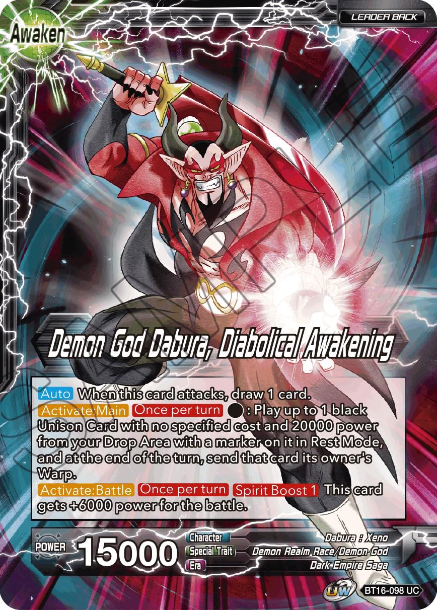 Dabura // Demon God Dabura, Diabolical Awakening BT16-098