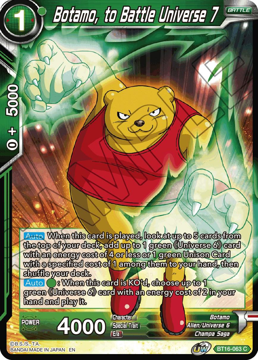 Botamo, to Battle Universe 7 BT16-063