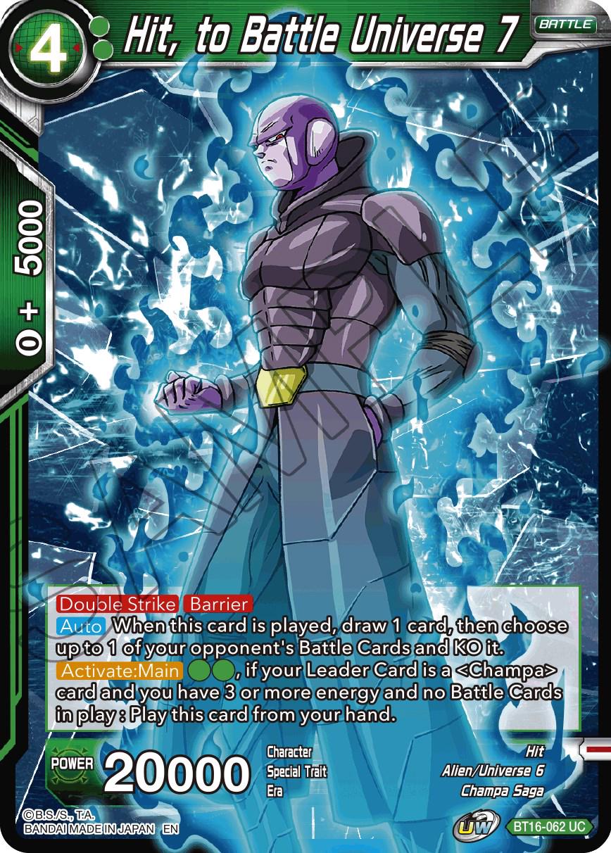 Hit, to Battle Universe 7 BT16-062