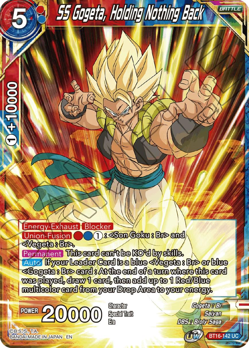 SS Gogeta, Holding Nothing Back BT16-142
