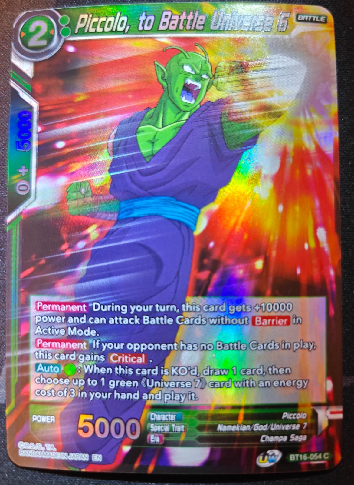 Piccolo, To Battle Universe 6 [Foil] BT16-054
