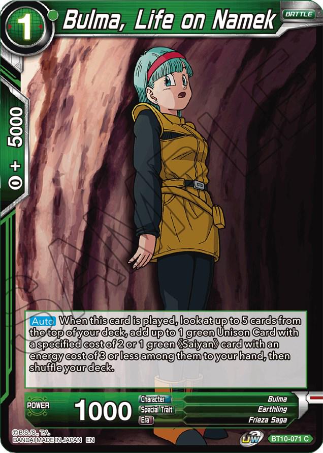 Bulma, Life on Namek BT10-071