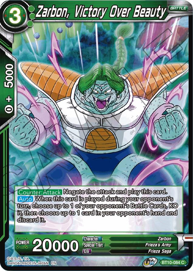 Zarbon, Victory Over Beauty BT10-084