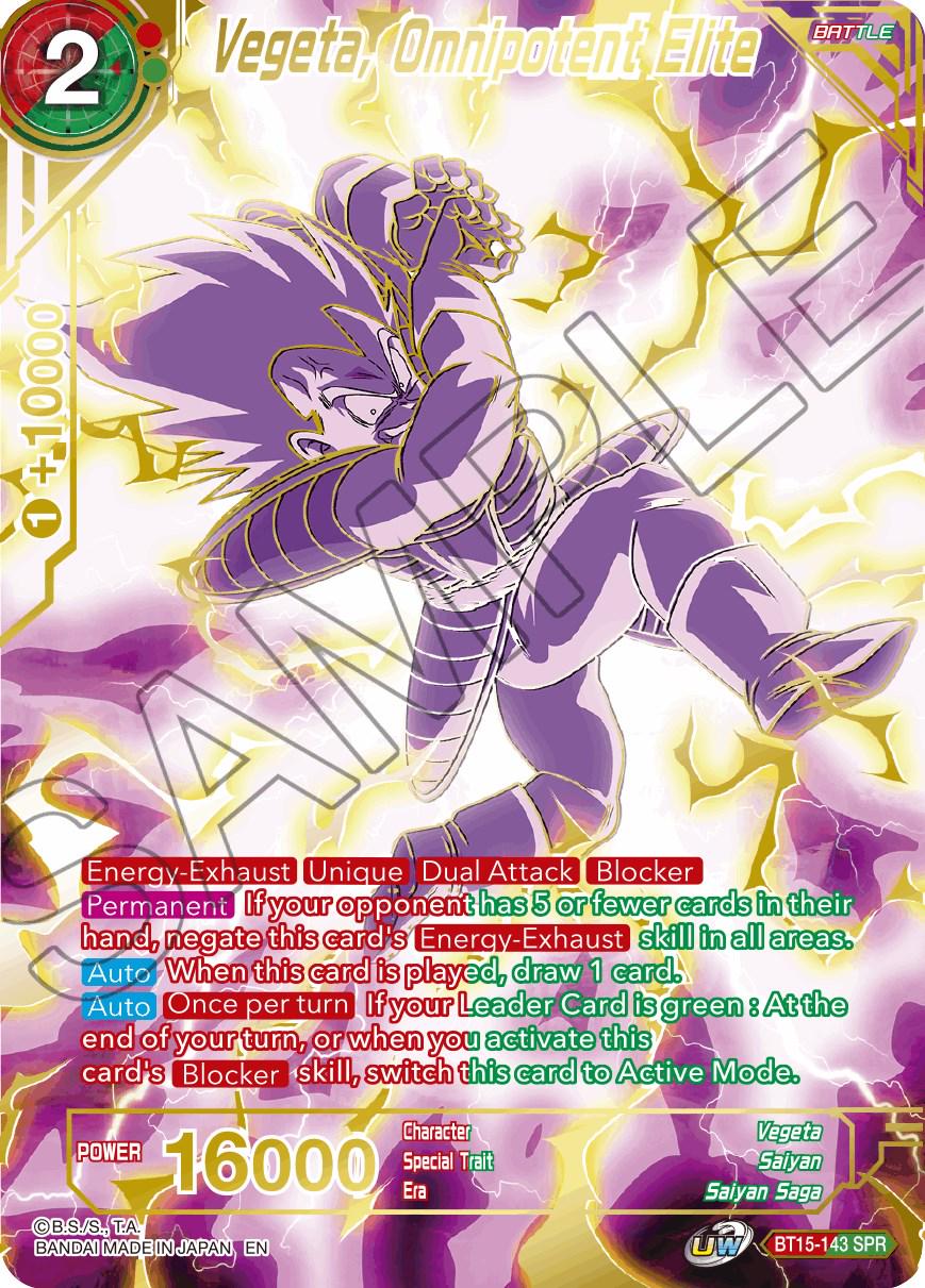 Vegeta, Omnipotent Elite [SPR] BT15-143