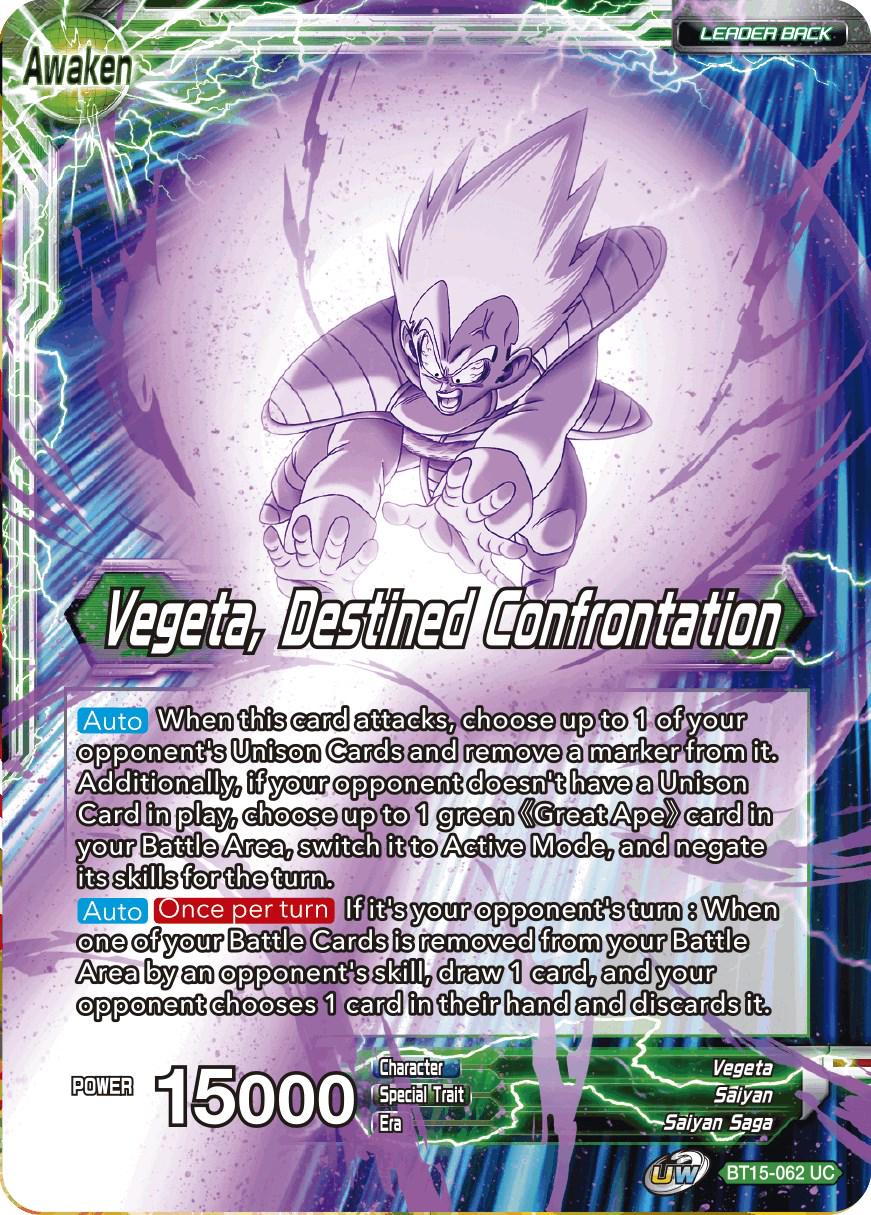 Vegeta // Vegeta, Destined Confrontation BT15-062