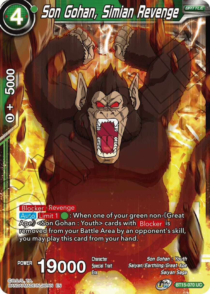 Son Gohan, Simian Revenge BT15-070