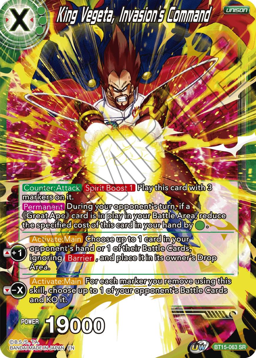 King Vegeta, Invasion's Command BT15-063