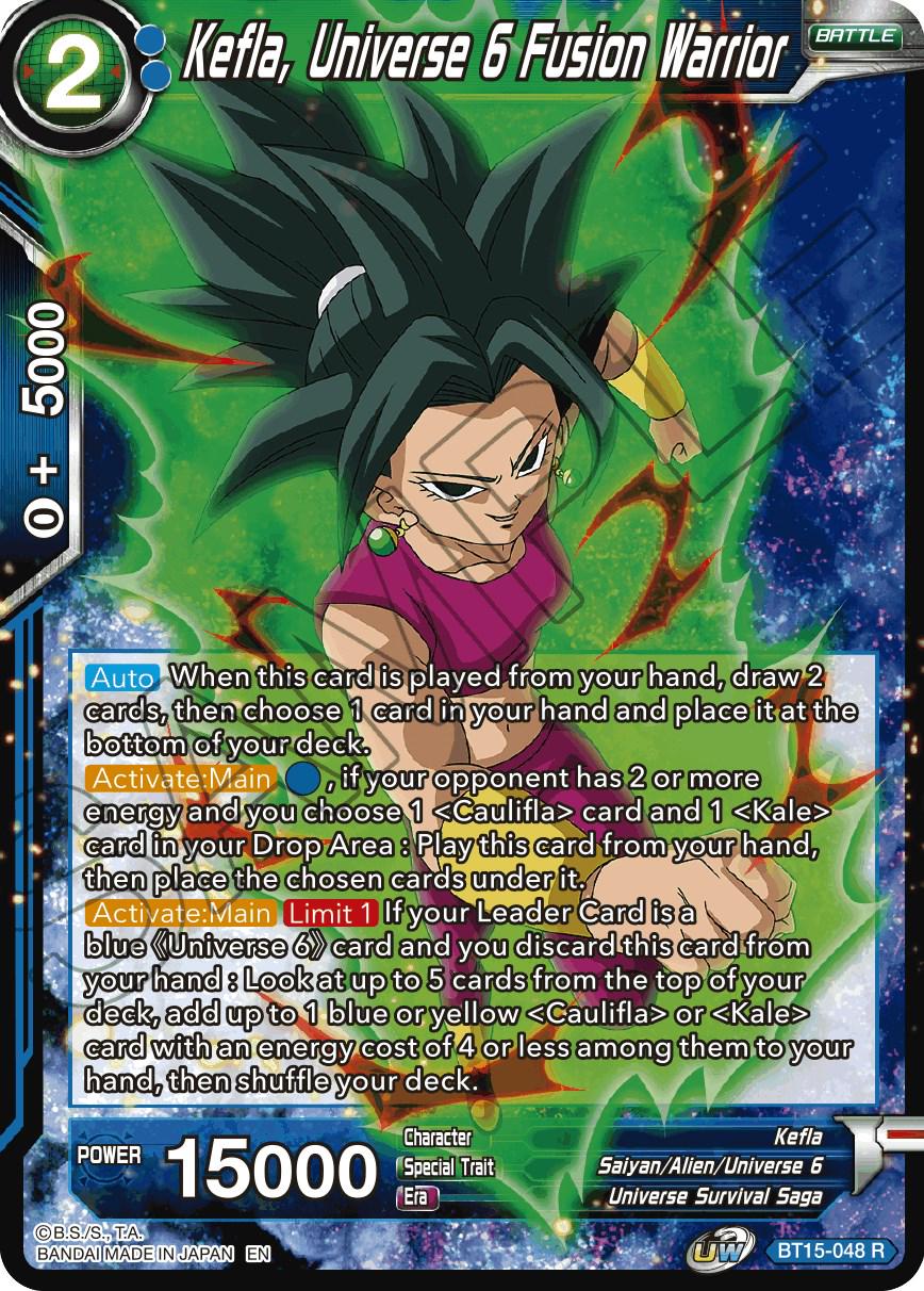 Kefla, Universe 6 Fusion Warrior BT15-048