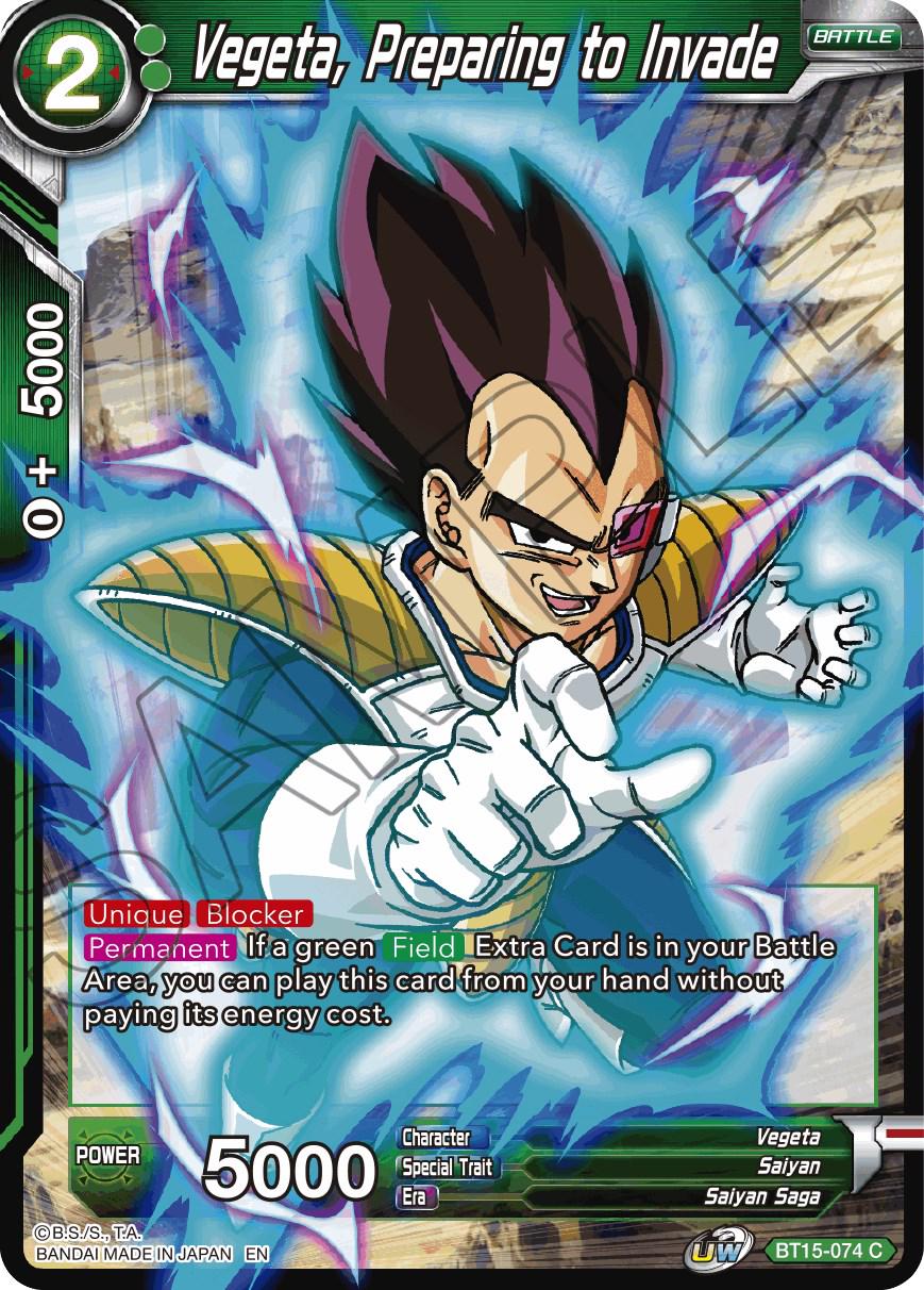 Vegeta, Preparing to Invade BT15-074