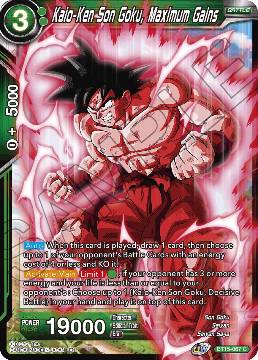 Kaio-Ken Son Goku, Maximum Gains BT15-067
