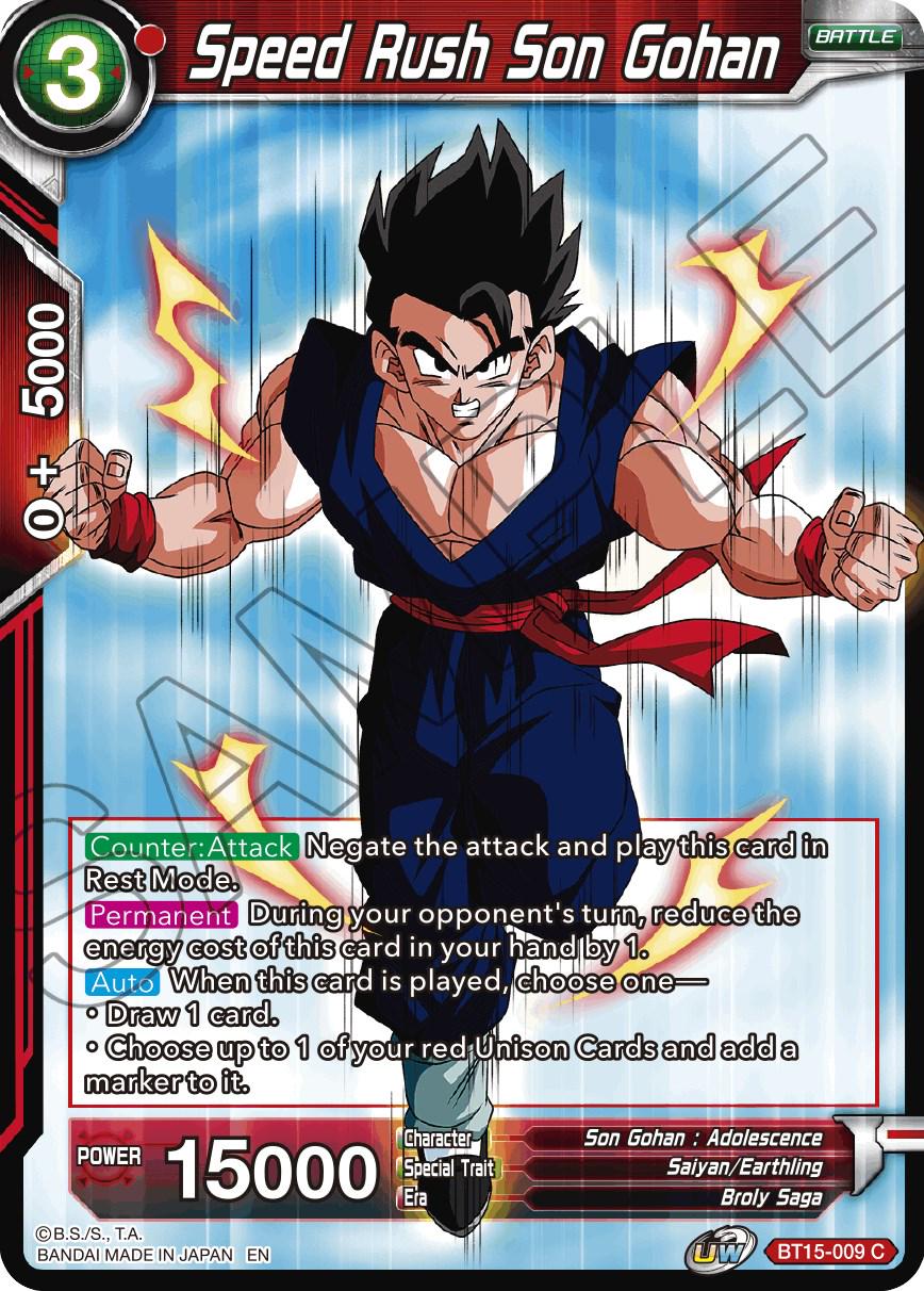 Speed Rush Son Gohan BT15-009