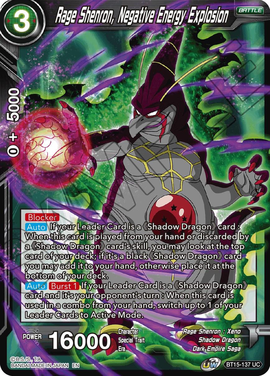 Rage Shenron, Negative Energy Explosion BT15-137