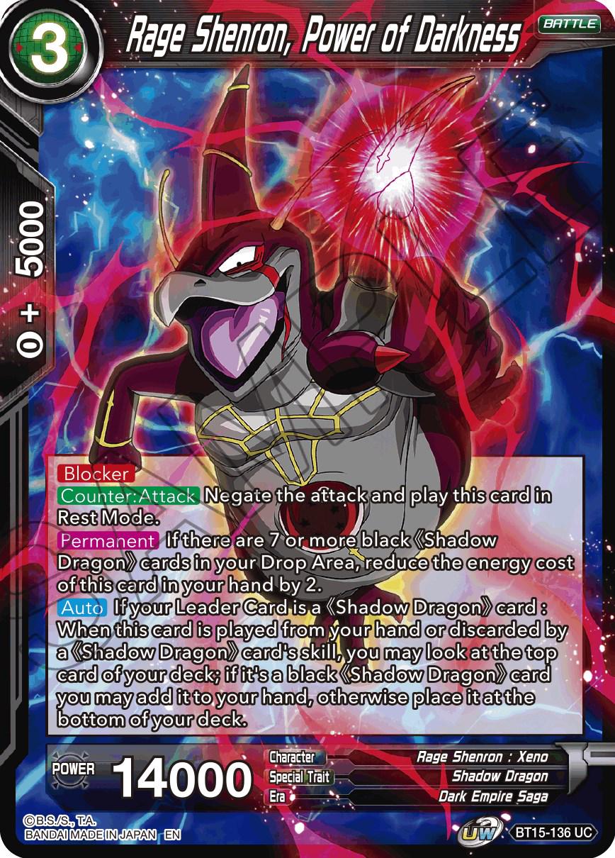 Rage Shenron, Power of Darkness BT15-136