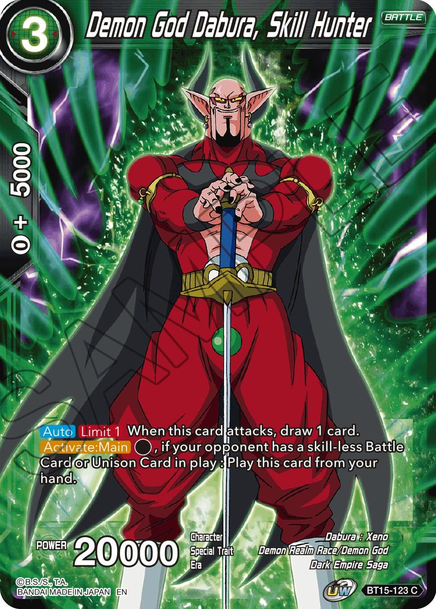 Demon God Dabura, Skill Hunter BT15-123